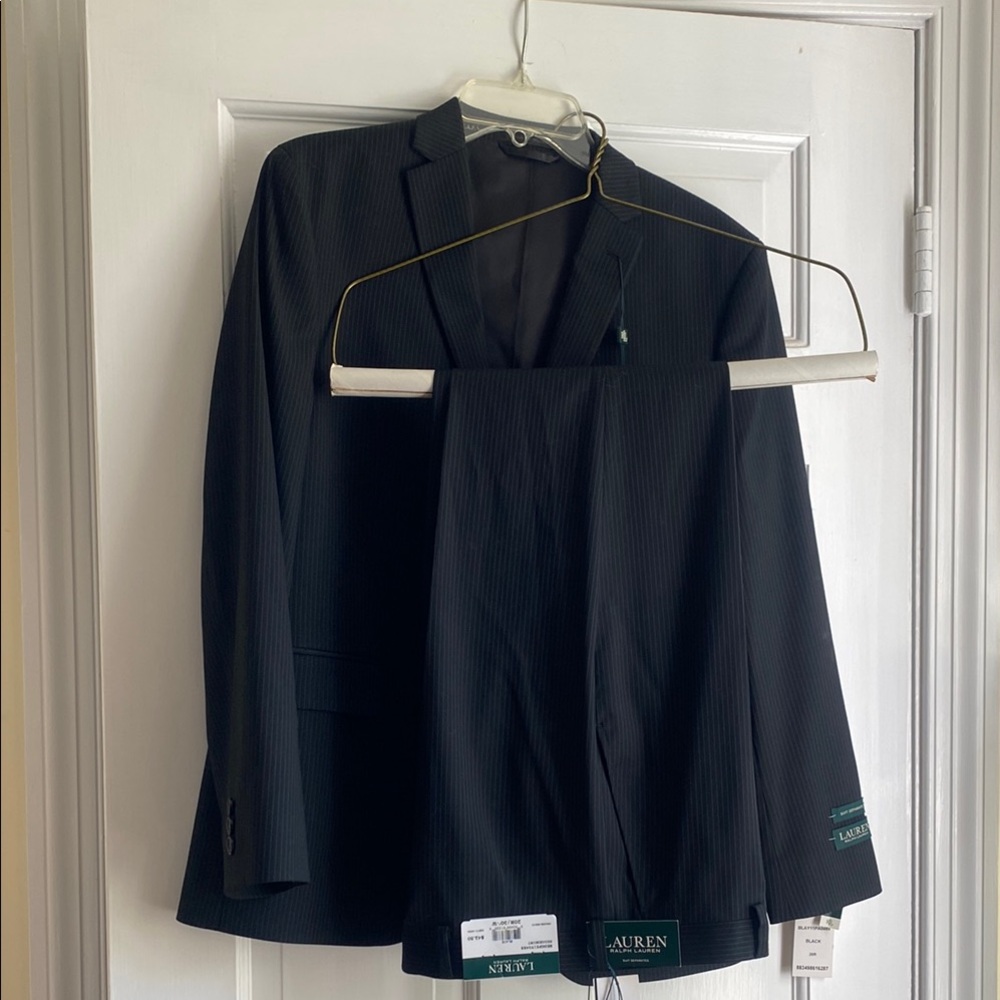 Ralph Lauren Size 20R Black Single-Breasted Suit — NEW WITH TAGS — Never Worn - Picture 5 of 12